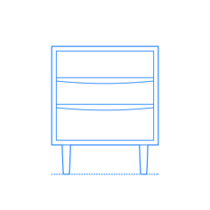 Furniture Nightstands Lenia Nightstand Sketch Svg Vector, Free Vectors File